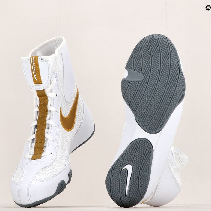 Nike Machomai fehér és arany bokszcipő 321819-170 15