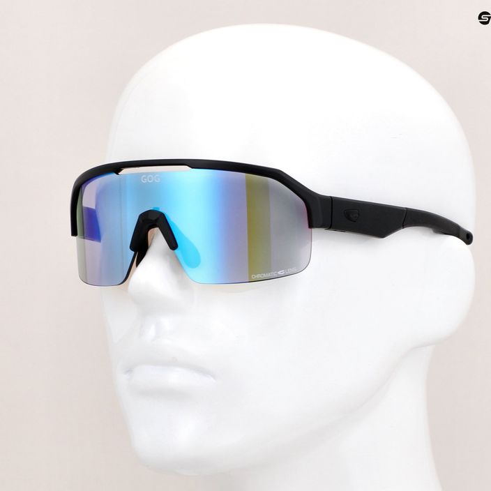 GOG Thor C matt fekete / polikromatikus kék E600-1 kerékpáros szemüveg 12