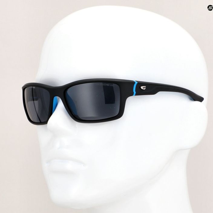 GOG Alpha kültéri napszemüveg matt fekete / kék / füst E206-2P 9