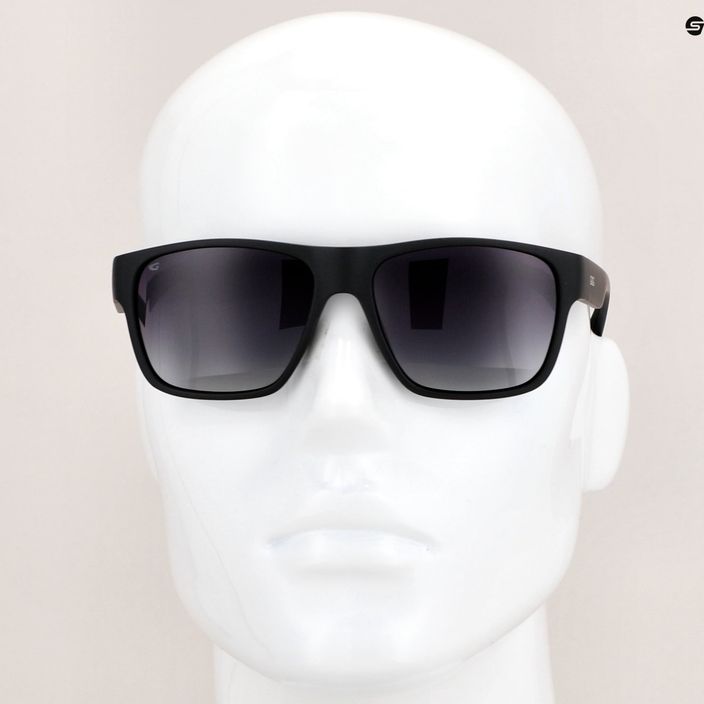 GOG Henry divatos matt fekete / gradiens füst napszemüveg E701-1P 9
