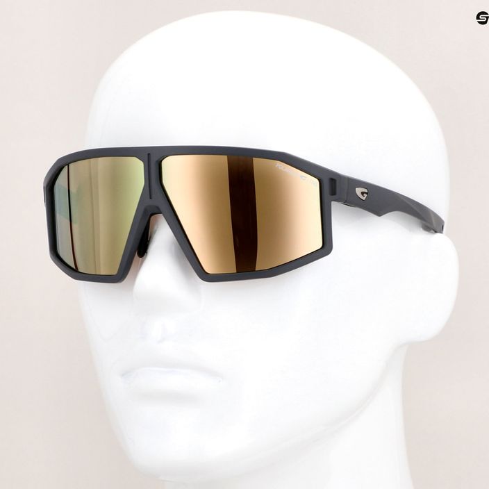 GOG kerékpáros szemüveg Ares matt szürke / fekete / polikromatikus arany E513-2P 7