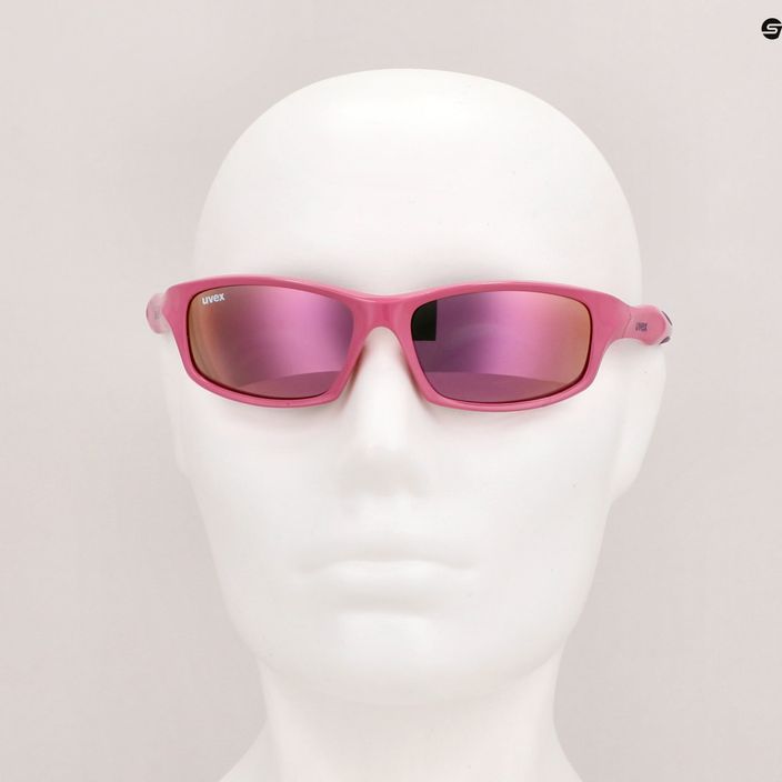 UVEX gyermek napszemüveg Sportstyle 507 rózsaszín lila/tükrös rózsaszín 53/3/866/6616 11