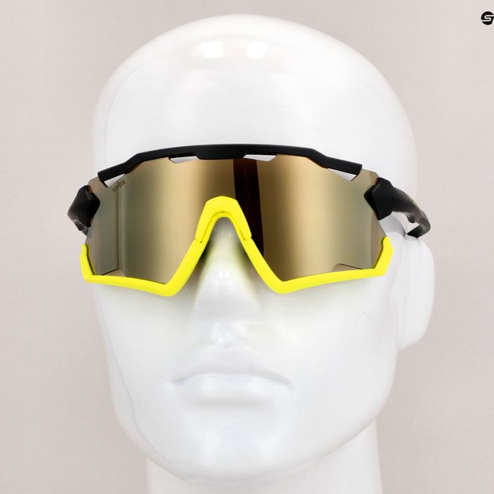 UVEX Sportstyle 228 fekete sárga matt/sárga tükör kerékpáros szemüveg 53/2/067/2616 11