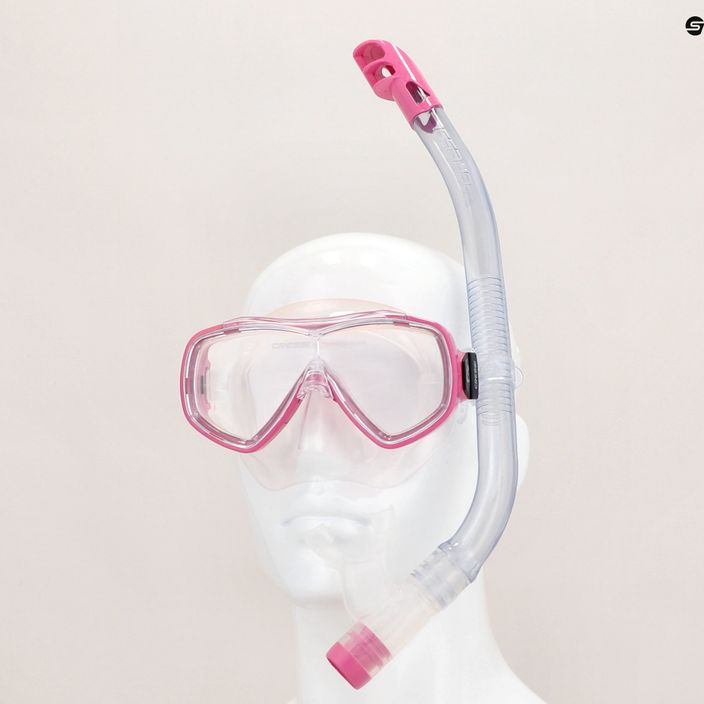 Cressi Ondina gyermek snorkel készlet + Top maszk + snorkel világos rózsaszín DM1010134 13