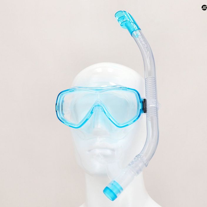 Cressi Ondina gyermek snorkel készlet + Top maszk + snorkel Clear Aquamarine DM1010133 13