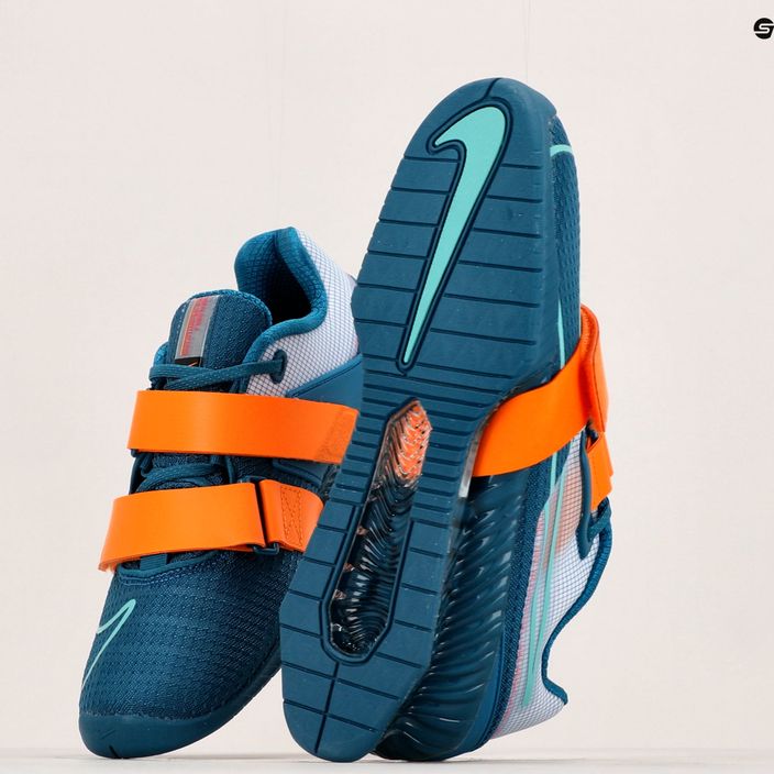 Nike Romaleos 4 kék/narancs súlyemelő cipő 12