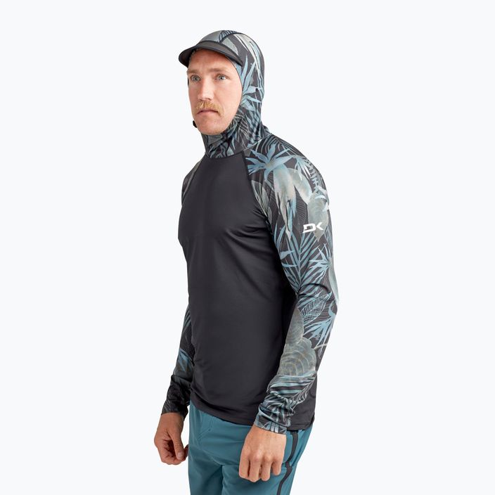 Férfi Dakine Hd Snug Fit Rashguard úszópóló kapucnis póló fekete/szürke DKA363M0004 3