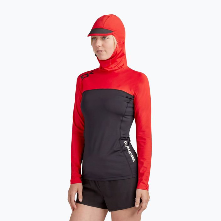 Dakine női úszópóló Hd Snug Fit Rashguard Hoodie fekete és piros DKA333W0002 3