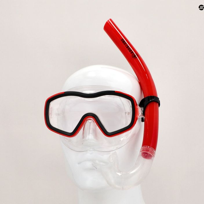 Aqualung Raccon Combo gyermek snorkel készlet maszk + snorkel piros/fekete SC4000098 12