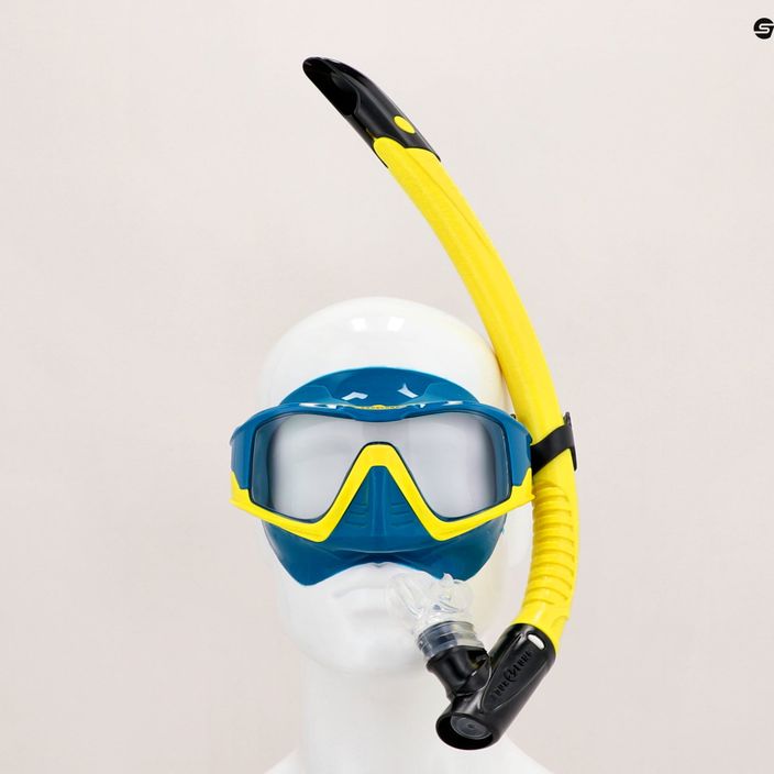 Aqualung Vita Combo Snorkelling szett maszk + búvármaszk kék/sárga SC4269807 12