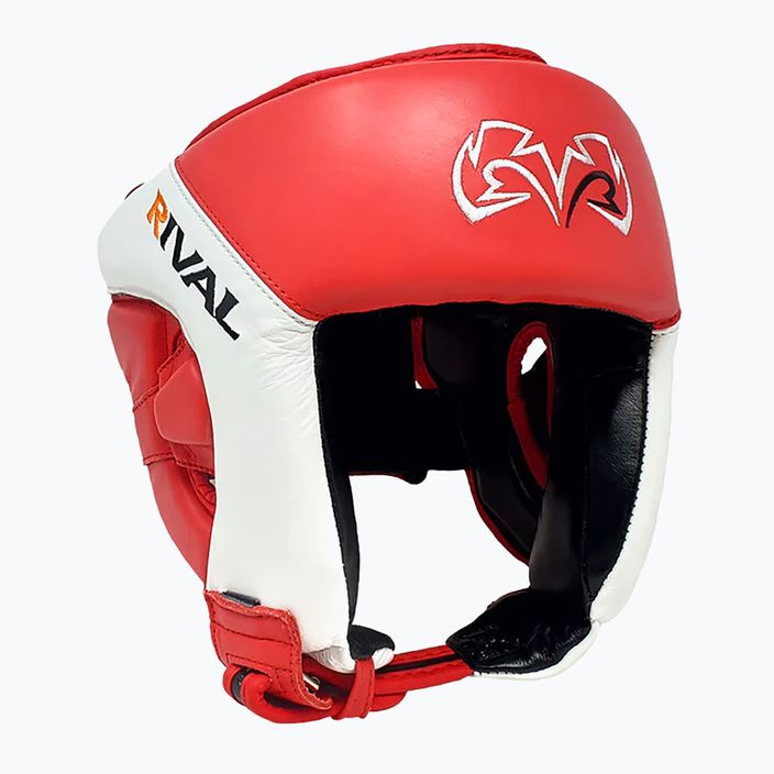 Boksz fejvédő Rival Amateur Competition Headgear red/white 6