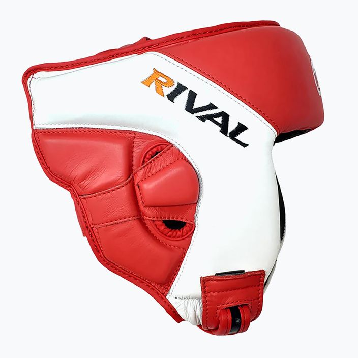 Boksz fejvédő Rival Amateur Competition Headgear red/white 9