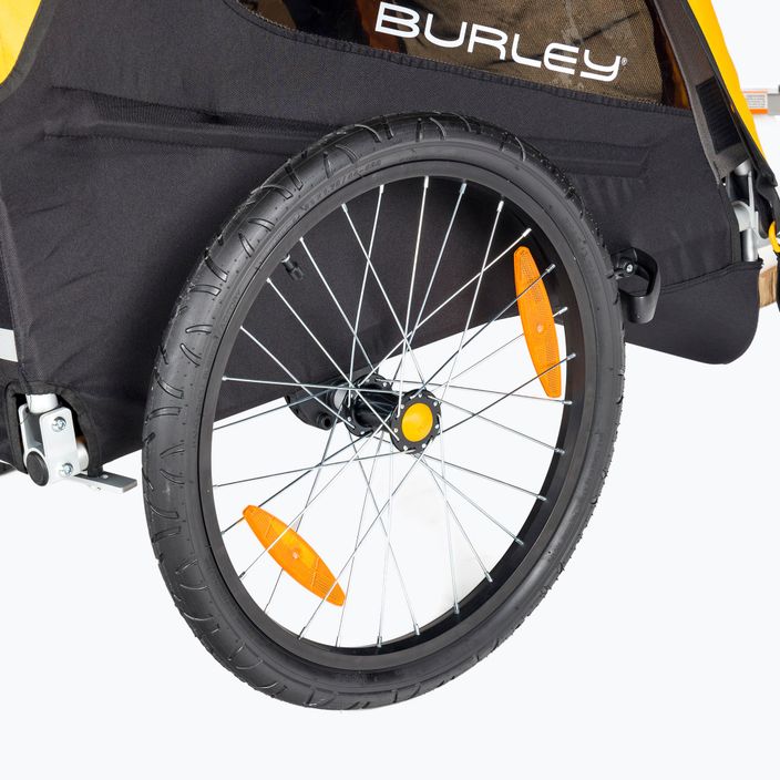 Burley Bee dupla kerékpár utánfutó sárga BU-946206 5