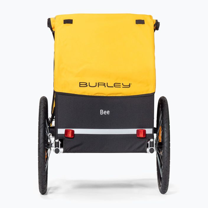 Burley Bee Single kerékpár utánfutó fekete és sárga 946211 2