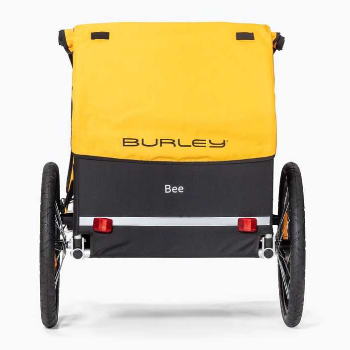 Burley Bee Dupla kerékpár utánfutó fekete és sárga 946212 2
