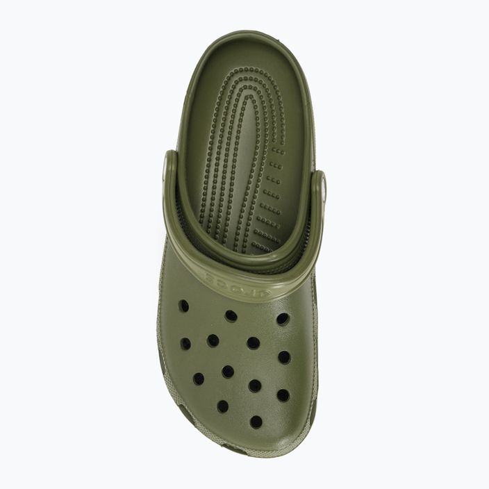 Férfi Crocs Classic hadsereg zöld flip-flopok 7
