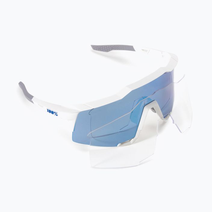 Kerékpáros szemüveg 100% Speedcraft Többrétegű tükörlencse fehér STO-61001-407-01 6