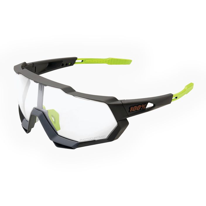 Kerékpáros szemüveg 100% Speedtrap fotokróm lencse Lt 16-76% fekete STO-61023-802-01 6