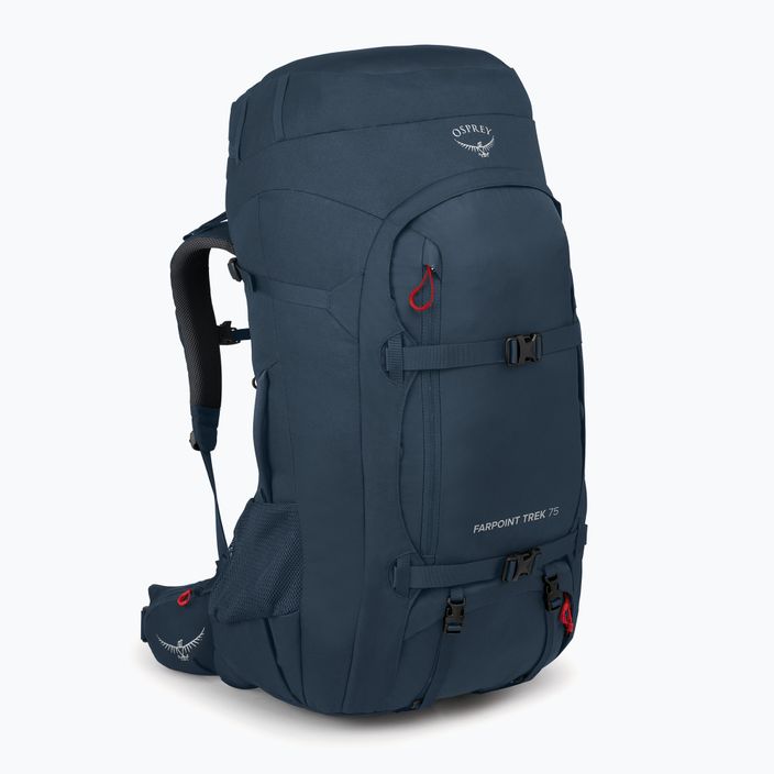 Osprey Farpoint Trek 75 l férfi trekking hátizsák tompított űrkék színben 2