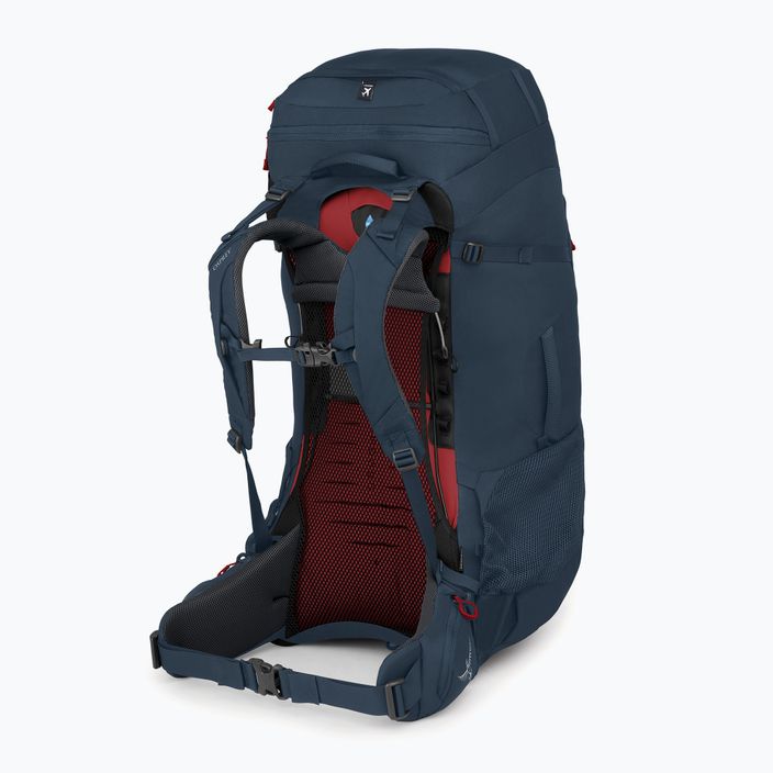 Osprey Farpoint Trek 75 l férfi trekking hátizsák tompított űrkék színben 3