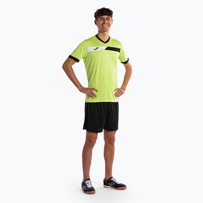 Férfi tenisz póló Joma Court lime/fekete 2