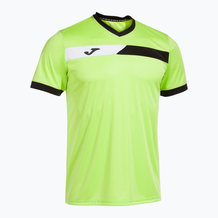 Férfi tenisz póló Joma Court lime/fekete 5