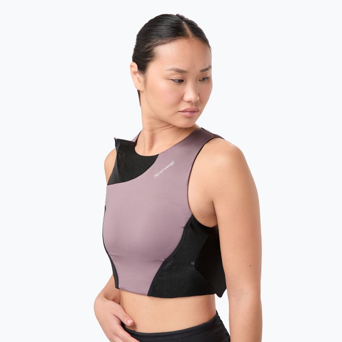 Női futó felső NNormal Trail Cropped Top lila 5