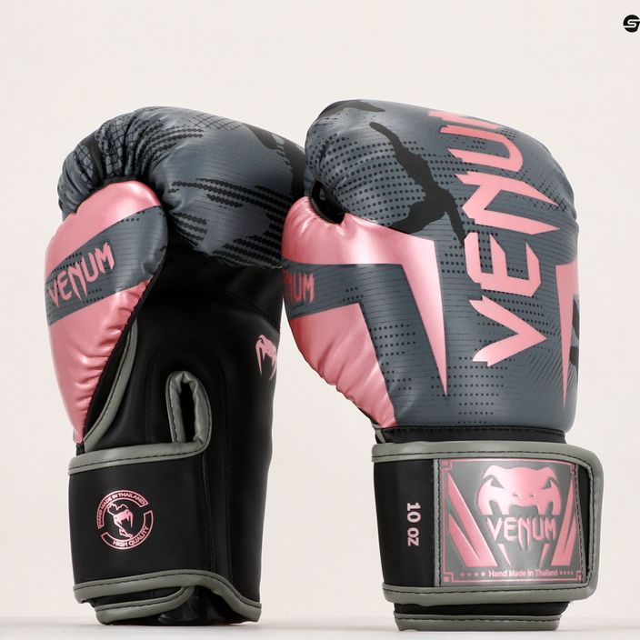 Venum Elite férfi bokszkesztyű fekete és rózsaszín 1392-537 13