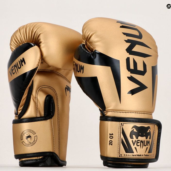 Venum Elite férfi bokszkesztyű arany és fekete 1392-449 13
