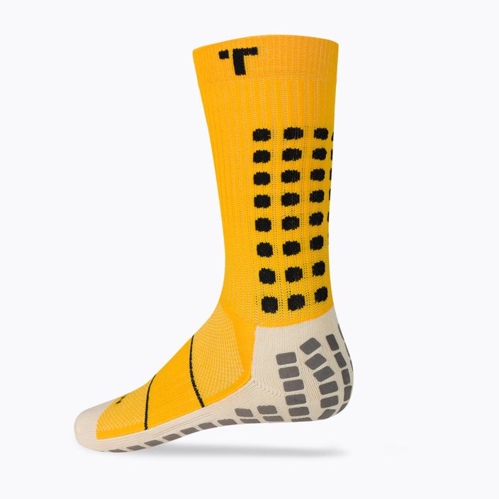 TRUsox Középső lábszárközép vékony futball zokni Sárga 3CRW300STHINYELLOW 2