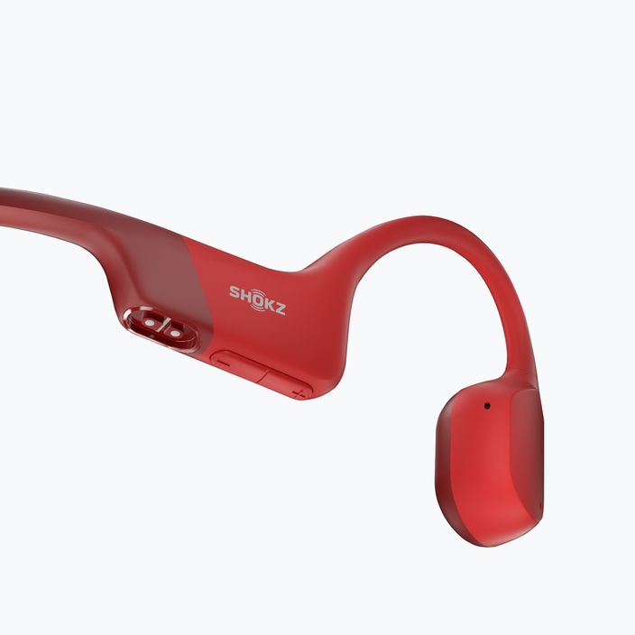 Shokz OpenRun vezeték nélküli fejhallgató piros S803RD 5