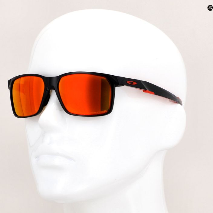 Oakley Portal X polírozott fekete/prizm rubin polarizált napszemüveg 14