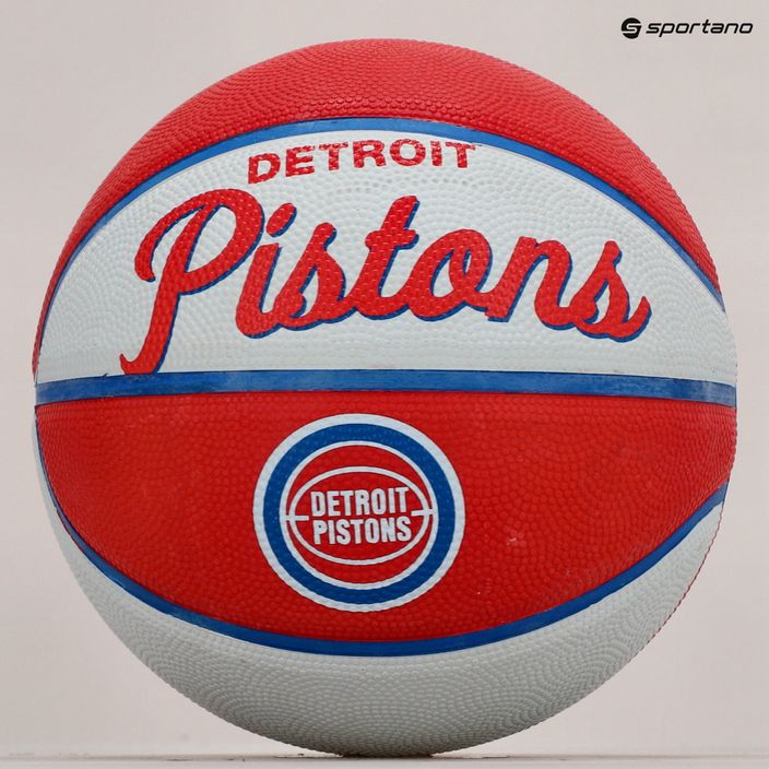 Mini kosárlabda Wilson NBA csapat Retro Mini Detroit Pistons piros WTB3200XBDET 5