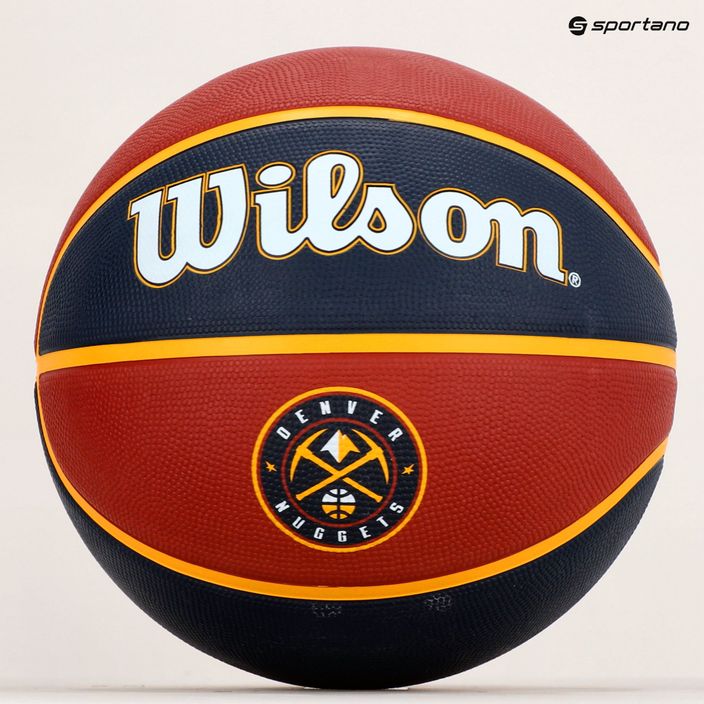 Wilson NBA Team Tribute Denver Nuggets kosárlabda kék WTB1300XBDEN 6