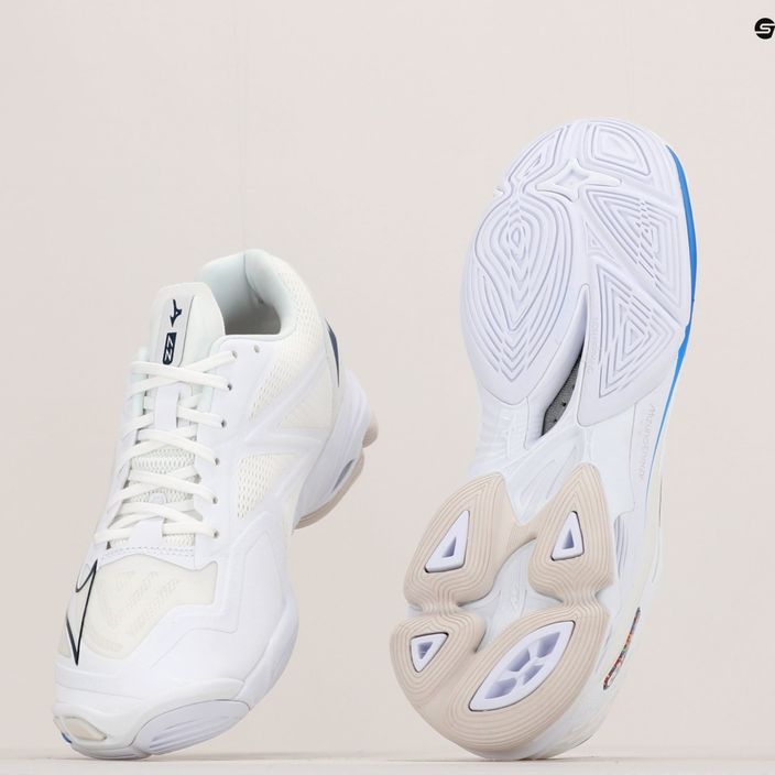 Férfi röplabda cipő Mizuno Wave Lightning Z7 festetlen fehér/holdfényes óceán/béke kék 12