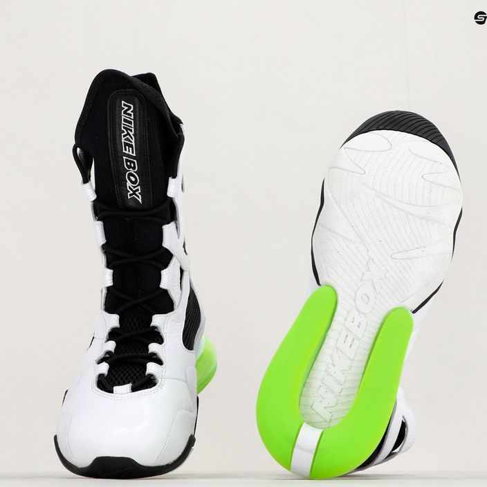 Női Nike Air Max Box cipő fehér/fekete/elektromos zöld 19