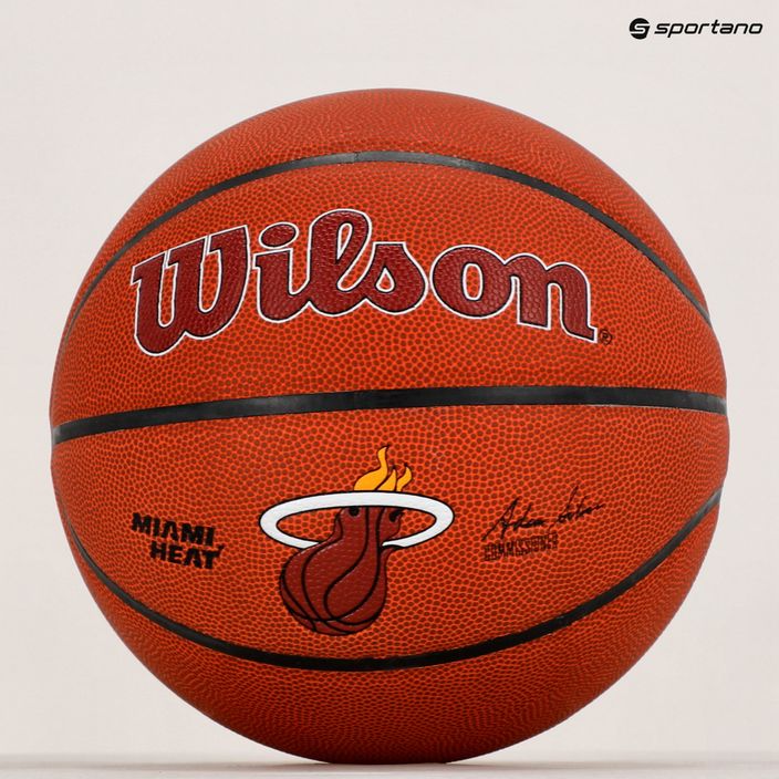 Wilson NBA Team Alliance Miami Heat kosárlabda barna WTB3100XBMIA 5