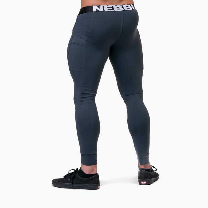 NEBBIA Legend Of Today teljes hosszúságú férfi edző leggings sötétszürke 2