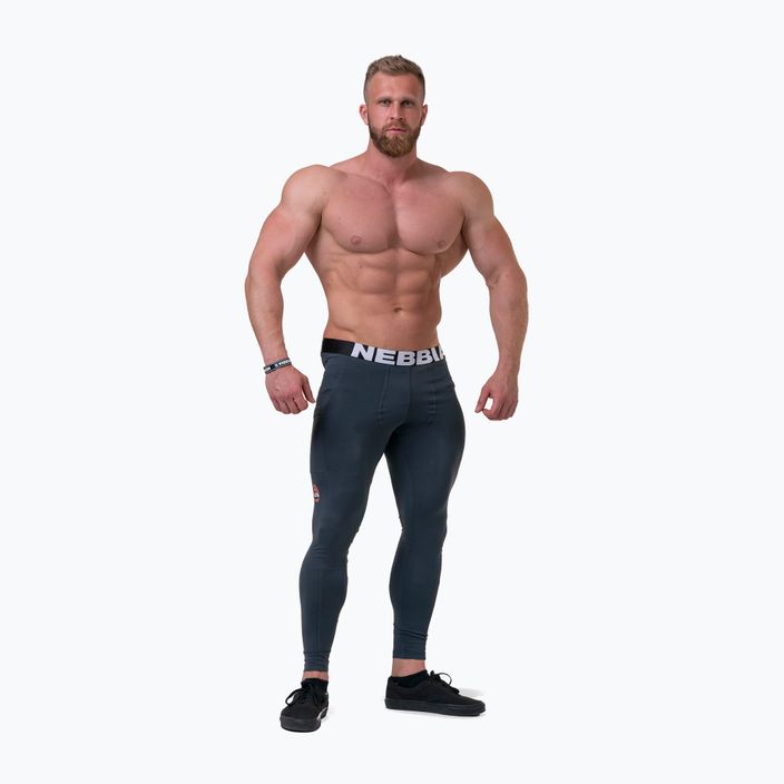 NEBBIA Legend Of Today teljes hosszúságú férfi edző leggings sötétszürke 3