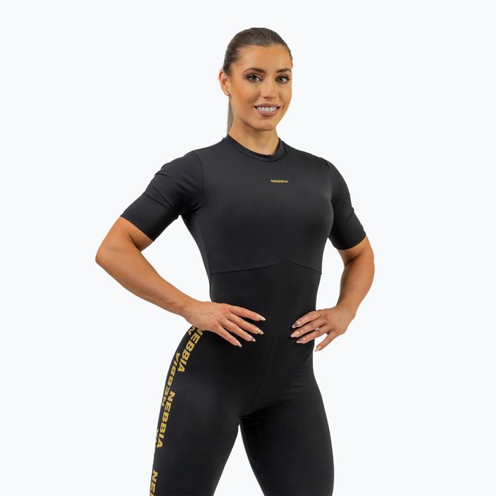 NEBBIA női edzőruha Intense Focus fekete/arany 4