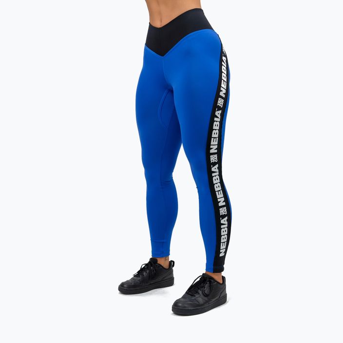 Női edző leggings NEBBIA Iconic kék