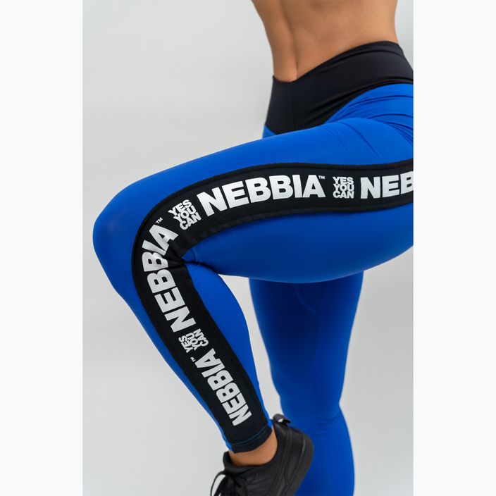 Női edző leggings NEBBIA Iconic kék 4