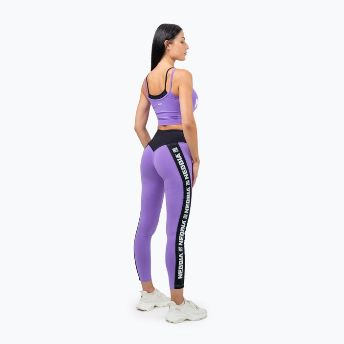 Női edző leggings NEBBIA Iconic lila ikonikus 3