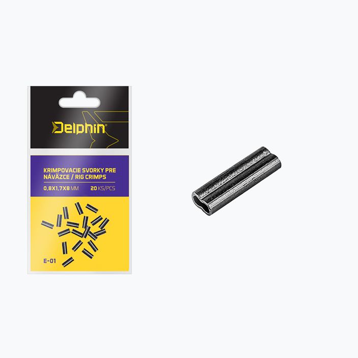 Delphin Dupla Barell előkekapocs 20 db fekete 969E01008