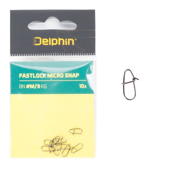 Delphin Fastlock Micro Snap pörgettyű 10 db ezüst 969C04100 2