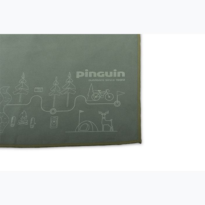 Gyorsan száradó törölköző Pinguin Micro Towel Map XL grey 2