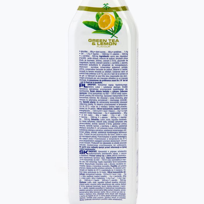 Nutrend izotóniás ital Unisport 1000ml zöld tea citrom VT-017-1000-ZČC 2