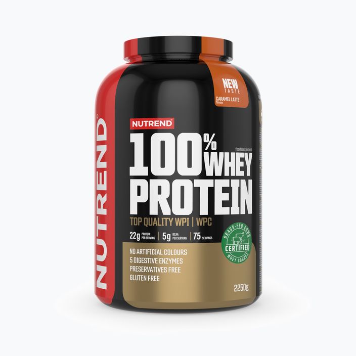Whey Nutrend 100% Protein 2250g karamellás tejsavó VS-032-2250-KL 3