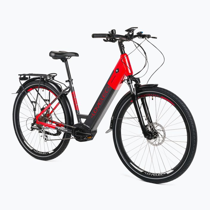 LOVELEC elektromos kerékpár Triago Low Step 16Ah szürke-piros B400358 2