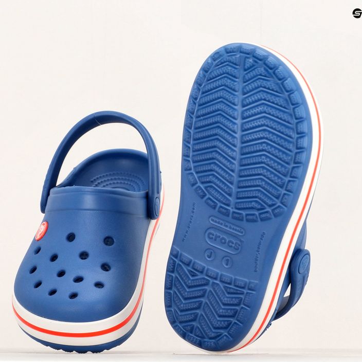 Gyermek Crocs Crocband Clog cerulean kék flip-flopok 12